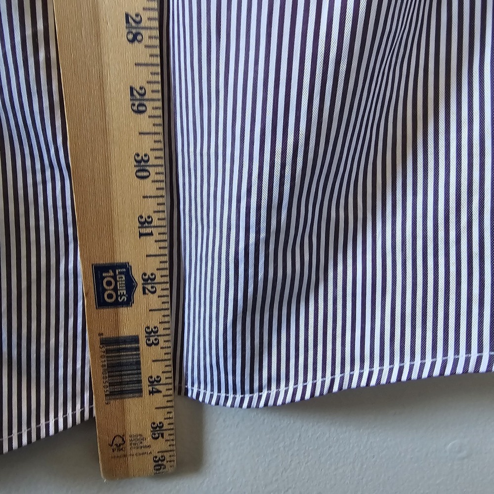 Cinch Western Shirt Men's XL Long Sleeve Button Down Striped Red White Burgundy - Picture 5 of 9